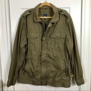 GAP military style canvas twill jacket